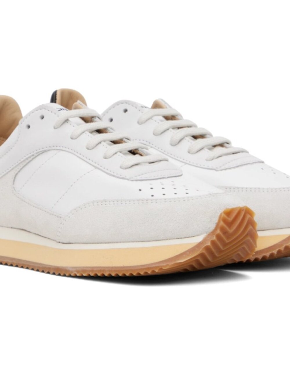 Spalwart - Swedish White & Gray Dash Sneakers Leather/Suede US 7 37 $455